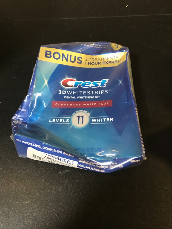 Photo 1 of Crest 3D Whitestrips Glamorous White, 3D White, Teeth Whitening Strip Kit, 32 Strips (16 Count Pack) - Crest Teeth Whitening Strips, Teeth Whitening Kit - Packaging May Vary
