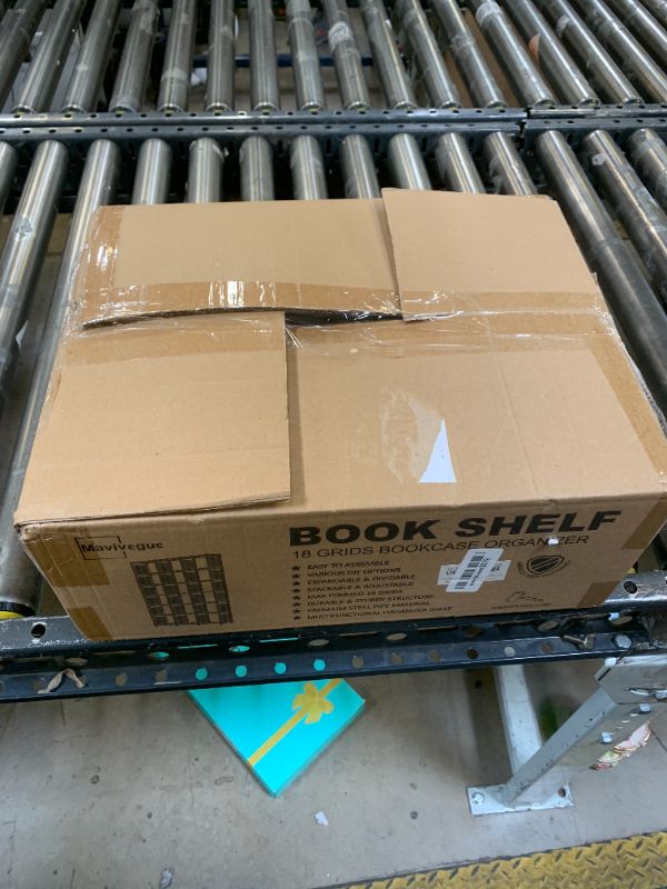 Photo 1 of Mavivegue Bookcase, 18-Cube Extra Large Book Shelf, DIY Cube Storage Organizer for Bedroom, Living Room, Home Office - Black