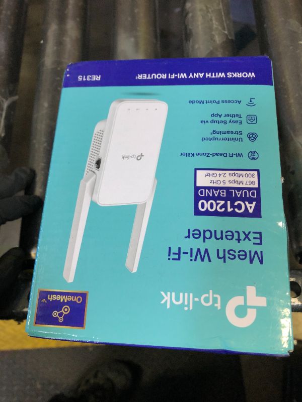 Photo 2 of TP-Link AC1200 WiFi Extender, 2024 Wirecutter Best WiFi Extender, 1.2Gbps home signal booster, Dual Band 5GHz/2.4GHz, Covers Up to 1500 Sq.ft and 30 Devices ,support Onemesh, One Ethernet Port (RE315)