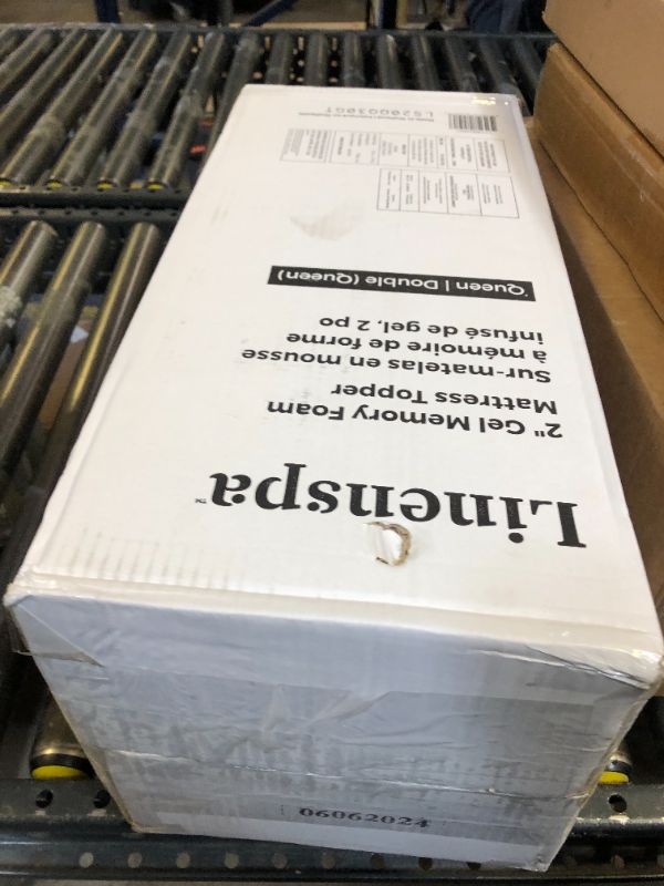 Photo 1 of LINENSPA Memory Foam Mattress Topper - 2 Inch Gel Infused Memory Foam - Plush Feel - Cooling and Pressure Relieving - CertiPUR Certified - Dorm Room Essentials - Queen Size