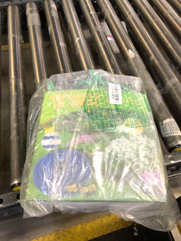 Photo 1 of 50 FT Expandable Garden Hose - Flexible Water Hose with 10 Spray Nozzle - Car Wash Hoses with 3/4" Solid Brass Connector - Flexible Expanding Hoses with 10 Pattern Spray Nozzle?blackgreen?