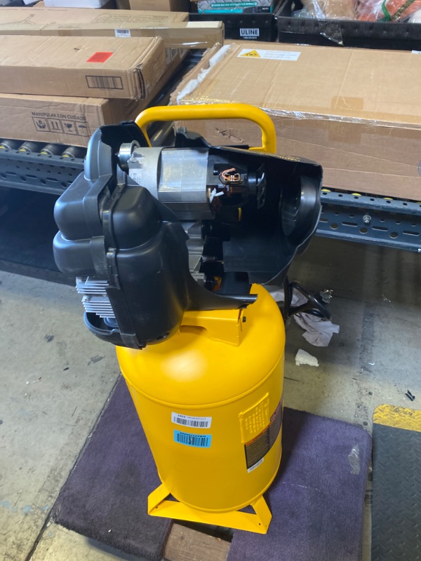 Photo 1 of (SELL FOR PARTS)DEWALT Vertical Portable Compressor, 1.9 Hp 200 Psi Oil Free High Pressure Low Noise (D55168)
