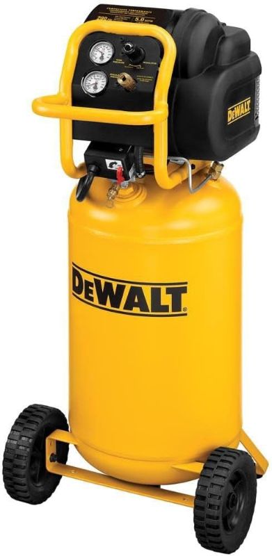 Photo 1 of (SELL FOR PARTS)DEWALT Vertical Portable Compressor, 1.9 Hp 200 Psi Oil Free High Pressure Low Noise (D55168)
