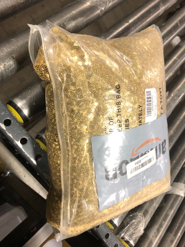 Photo 1 of 10 Packs 12 x 108 inches Gold Sequin Table Runner, Glitter Gold Table Runner for Wedding Birthday Bachelorette Holiday Party Supplies Decorations Bridal Shower Baby Shower