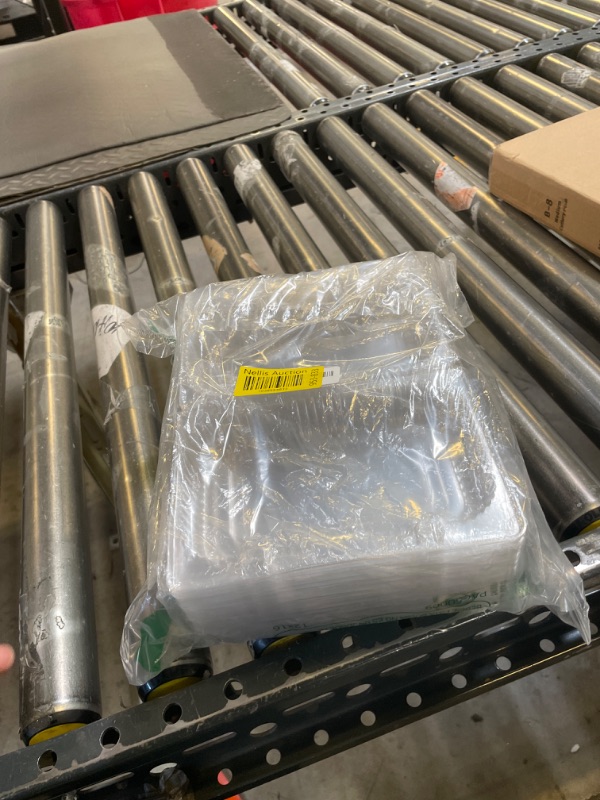 Photo 1 of Zezzxu 40 Pack Clear Hinged Plastic Containers, Sturdy To Go Clamshell Food Containers with Lids, Disposable Take Out Boxes for Desserts Cake Slices Sandwich Salad Cookies (7.2 × 4.7 ×3 Inches)