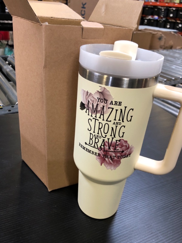 Photo 1 of momocici You are Amazing and Strong and Brave 40oz Tumbler Gifts for women.Encouragement Gifts Inspirational Gifts for Women.Birthday Gift Christmas Gifts for Women.
