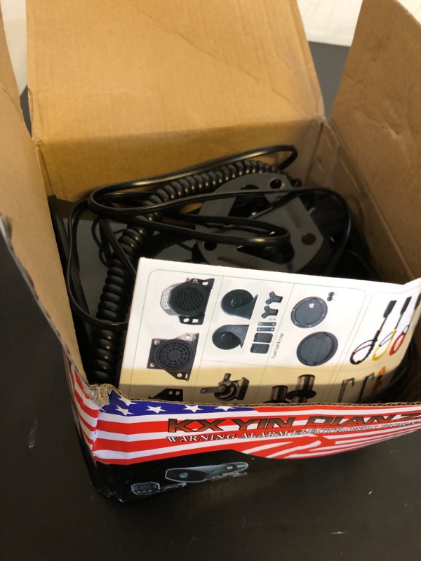 Photo 1 of Alarm Horn Siren PA Speaker Mic System,BANHAO 100w 12v 7 Sound Loud Car Alarm Police Car Siren Speaker System Emergency Amplifier Alarm Kit Horn for 12V Truck Lorry Boat