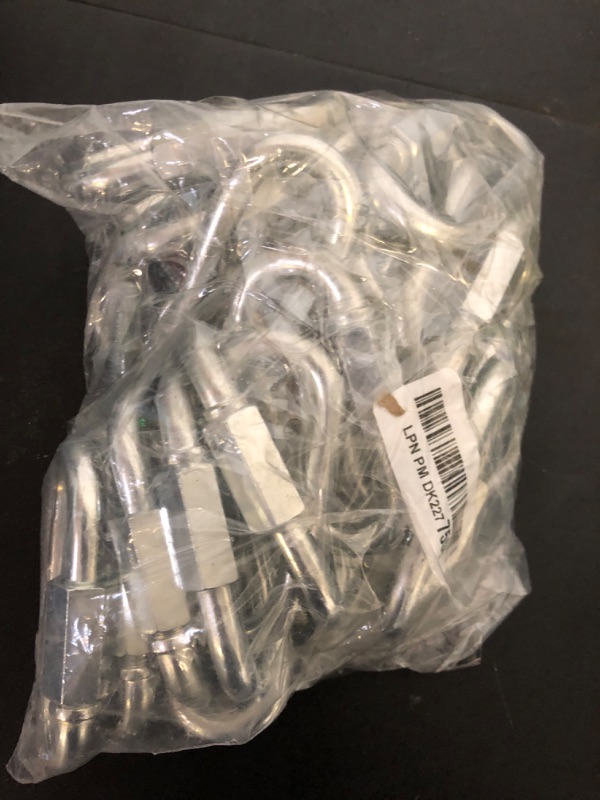 Photo 1 of 30-Pack M10 Quick Links Screw, 4Inch Threaded Quick Chain Link Connectors, 3/8” Heavy Duty Locking Carabiners, 2000 LB Capacity Anti-Rust Chain Hooks for Towing, Swings, Shade Sails and Bird Toys