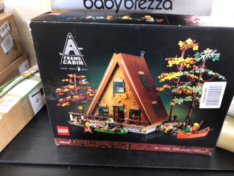 Photo 2 of LEGO Ideas A-Frame Cabin 21338 Collectible Display Set, Buildable Model Kit for Adults, Gift for Nature and Architecture Lovers, Includes 4 Customizable Minifigures and 11 Animal Figures