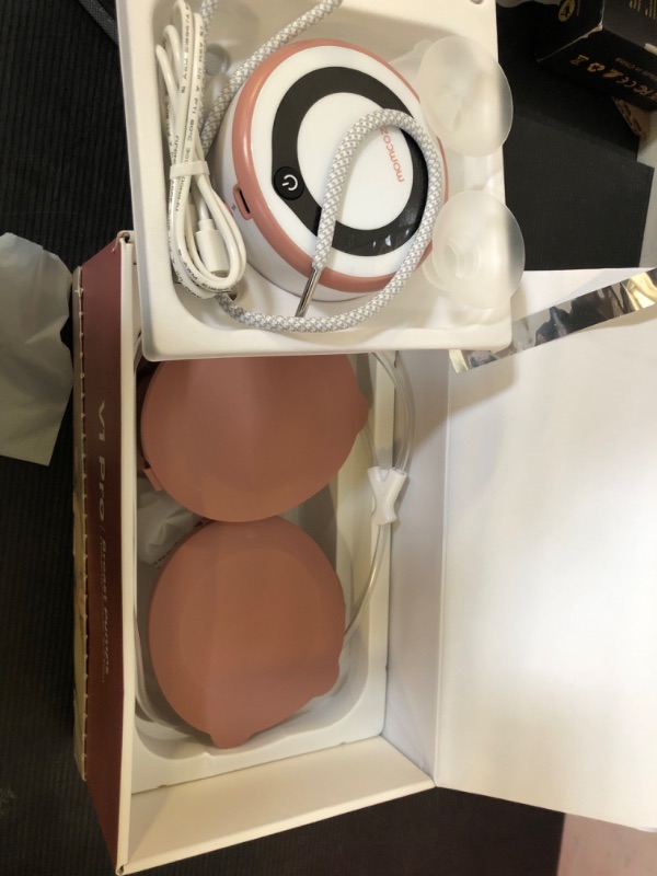 Photo 2 of Momcozy Breast Pump V1 Pro Hospital-Grade, Upgraded Electric Pump with 3 Fine-Tuned Rhythms, Hands-Free & Portable Wearable Pump, 3 Modes|15 Levels, Come with Leak-Proof DoubleFit Flange