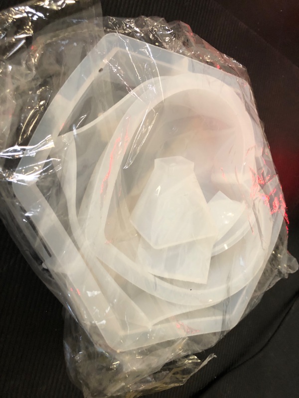 Photo 1 of YOILES Resin Molds Silicone,Epoxy Resin Casting Craft Mold for Flower Preservation Bookends DIY Art (Large, Hexagon+Heart+Square)