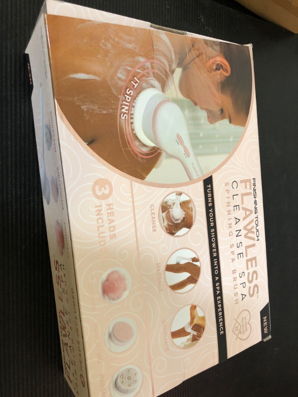 Photo 1 of Finishing Touch Flawless Cleanse Spa, Electric Body Brush- with 3 Multi-Purpose Cleansing Heads for a Full Body Spa Experience