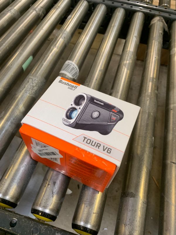 Photo 1 of Bushnell Tour V6 Golf Rangefinder, Visual Jolt Flag Locking, Magnetic Mount, 1300 Yard Range 6X Magnification