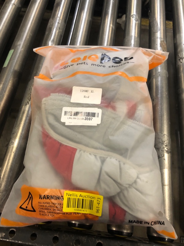 Photo 1 of Lelepet Warm Dog Winter Coat Dog Coat Fleece Dog Jacket with Built in Harness Windproof Dog Cold Weather Coats Reflective Turtleneck XLarge Dog Coat Waterproof Dog Coats for Small Medium Large Dogs