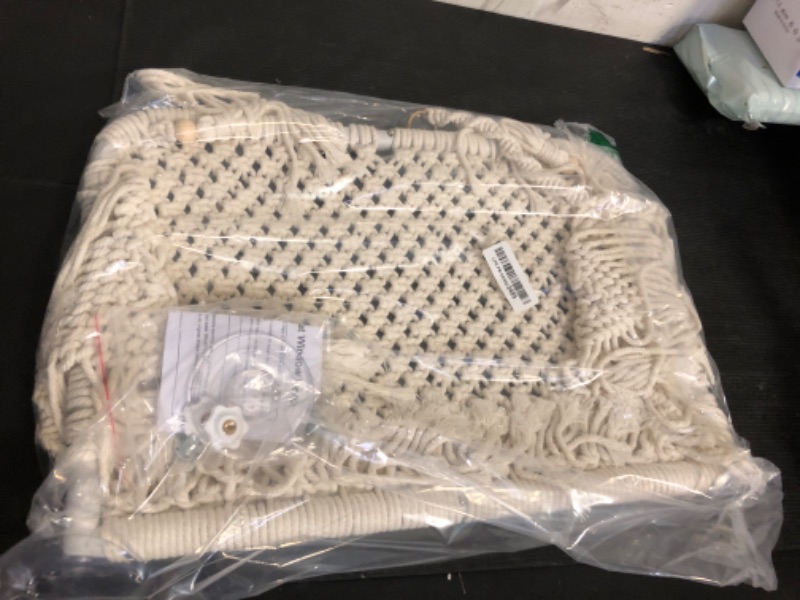 Photo 1 of TOYAFUN Cat Window Perch for Indoor Cats - Breathable Cat Window Hammock with 4 Strong Suction Cups - Boho Cat Window Bed with Solid Metal Frame for Cats & Kittens Inside - Maximum Hold Up to 40lbs