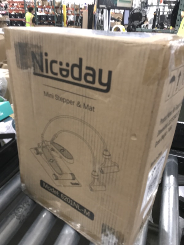 Photo 1 of Niceday Steppers for Exercise, Mini Stair Stepper with Resistance Bands at Home Workout Equipment with 300LBS Loading Capacity, Hydraulic Fitness Stepper with LCD Monitor with Mat