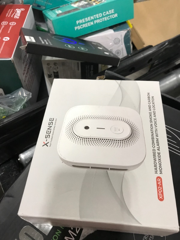 Photo 1 of X-Sense  Detector Carbon Monoxide Detector Combo Hardwired with Voice Location, Hardwired Interconnected Smoke and Carbon Monoxide Detector, Model XP02-AR, 1-Pack