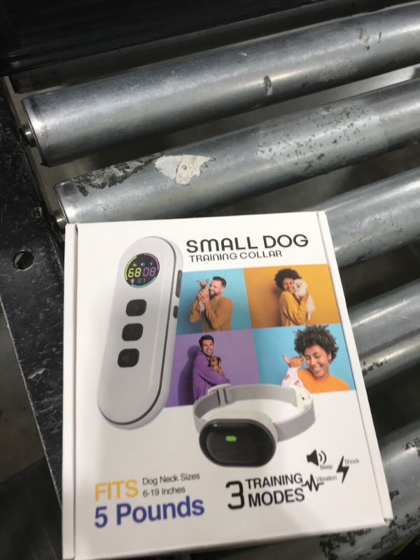Photo 1 of Ultra-Small Dog Shock Collar, Ultra-Light & Thin Dog Training Collar with 1300ft Remote, Tailored for Small Dogs 5-15lbs & Medium Dogs, 198-Level Precise Control, Waterproof, Rechargeable(White)