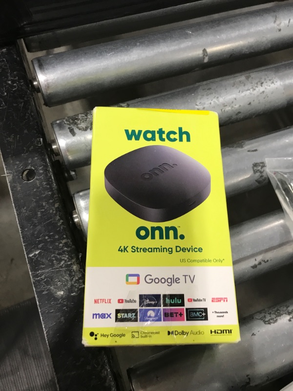 Photo 1 of onn Android TV 4K UHD Streaming Device with Voice Remote Control & HDMI Cable