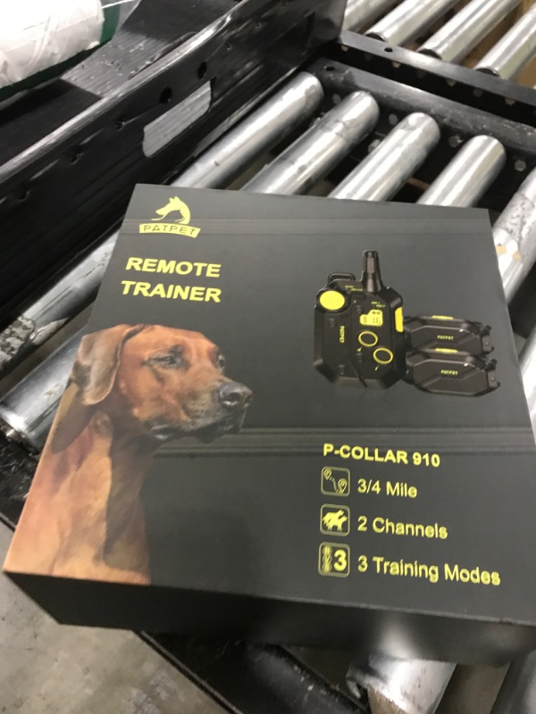 Photo 1 of PATPET Shock Collar for Large Medium Small Dog 15-150lbs - 3/4 Mile Range Safe Shock E Dog Training Collar with Remote (Black Green, 2 receivers)