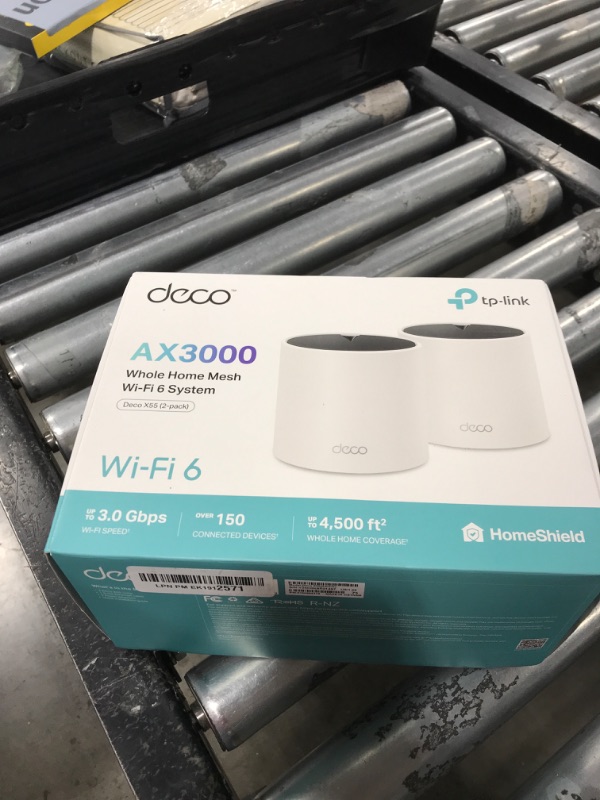 Photo 1 of TP-Link ???? X55 AX3000 WiFi 6 Mesh System - Covers up to 4500 Sq.Ft, Replaces Wireless Router and Extender, 3 Gigabit Ports per Unit, Supports Ethernet Backhaul (2-Pack)