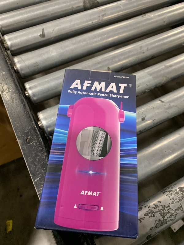 Photo 1 of AFMAT Electric Pencil Sharpener for Colored Pencils, Fully Automatic Robot Pencil Sharpener, Auto in & Out, Rechargeable Hands-Free for 7-11.5mm Jumbo Pencils, Home, Classroom