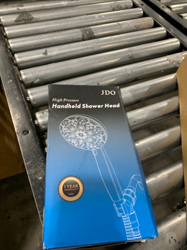 Photo 1 of 6-Setting Shower Head with Handheld, JDO High Pressure Hand held Shower Head, 4.7 Inch Chrome Detachable Showerhead Set with 59 Inch Stainless Steel Hose and Adjustable Showerhead Holder