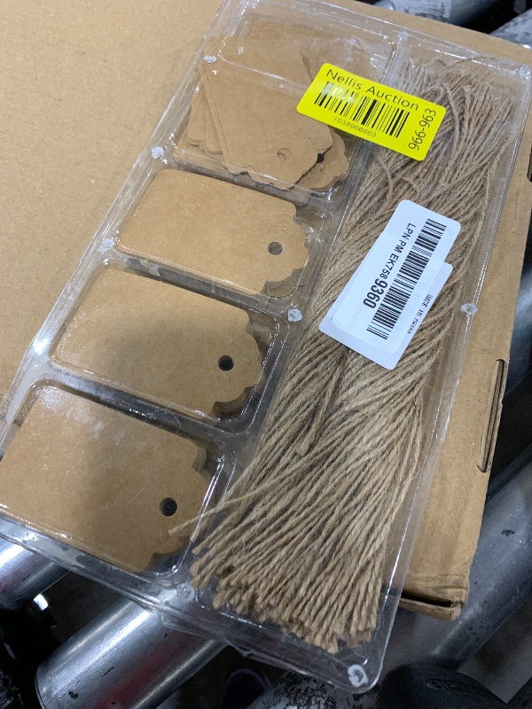 Photo 1 of PH PERKHOMY 180 Pcs Gift Tags with String Attached Kraft Paper Blank for Price Tag Gift Bag Hang Tags Box Labeling Clothes Craft Wedding Christmas Presents Halloween (Brown 180pcs)