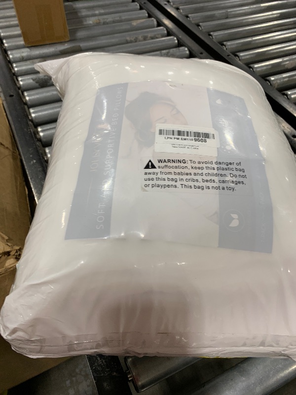 Photo 1 of JOLLYVOGUE Pillows King Size Set of 4, Washable Supportive Bed Pillows with Super Soft Down Alternative Fill, Luxury Fluffy Hotel Quality for Side, Back, and Stomach Sleepers