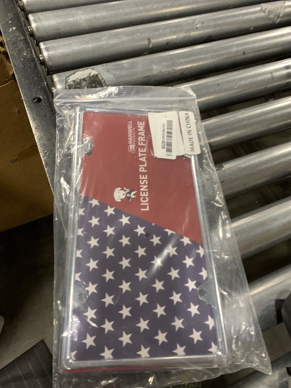 Photo 1 of Hanwell Products Chrome License Plate Frame Made of Zinc Alloy Metal, Universal Car Accessories,1 Pack License Plate Holder Never Rust and Unbreakable with Metal Screws, Chrome Caps and Screwdriver
