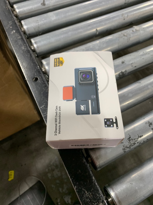 Photo 1 of 3 Channel Dash Cam, 5G WiFi Dash Camera for Cars, 4K UHD Dash Cam Front and Rear, Car Camera with Night Vision, 24 Hours Parking Monitor, Loop Recording, HDR, App Control