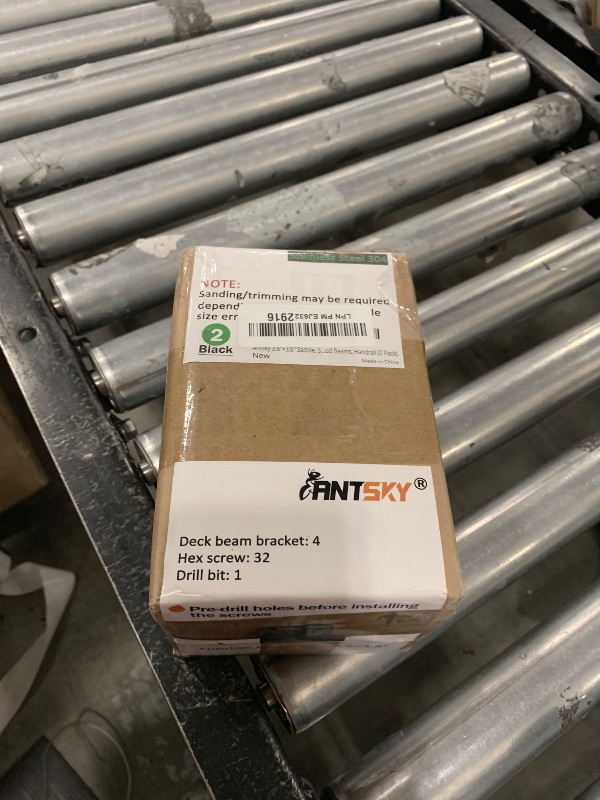 Photo 1 of Antsky 4x4 Post Anchor Connector (2 Pack), Stainless Steel Tie Bracket for 4x4 and 4x6 Wood Posts, Supporting Wood Beams