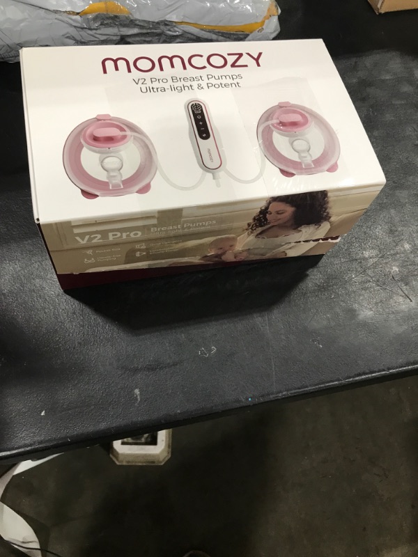 Photo 1 of Momcozy Breast Pump V2 Pro Ultra-Lightweight, Hands-Free & Portable Wearable Pump with Upgraded Integrated DoubleFit Flange, Quiet & Leak-Proof Electric Pump, 3 Modes|9 Levels, 17/19/21/24mm