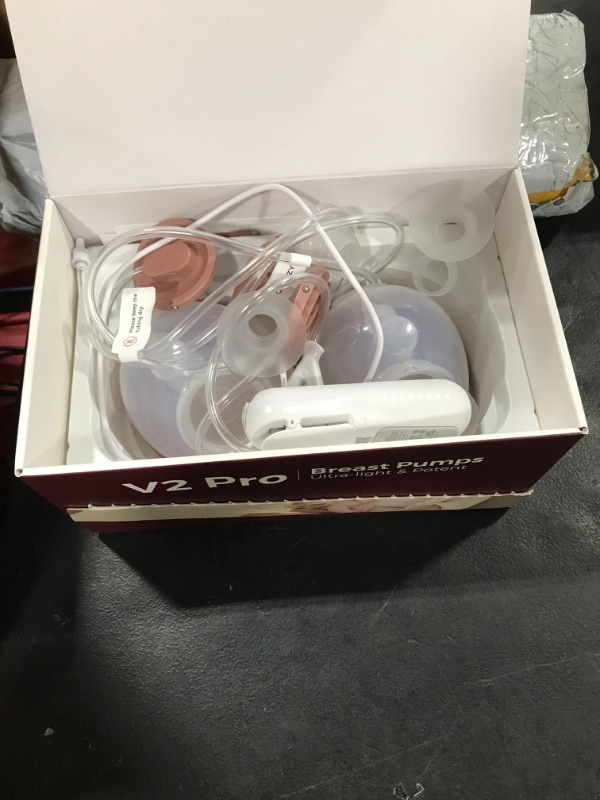 Photo 1 of Momcozy Breast Pump V2 Pro Ultra-Lightweight, Hands-Free & Portable Wearable Pump with Upgraded Integrated DoubleFit Flange, Quiet & Leak-Proof Electric Pump, 3 Modes|9 Levels, 17/19/21/24mm