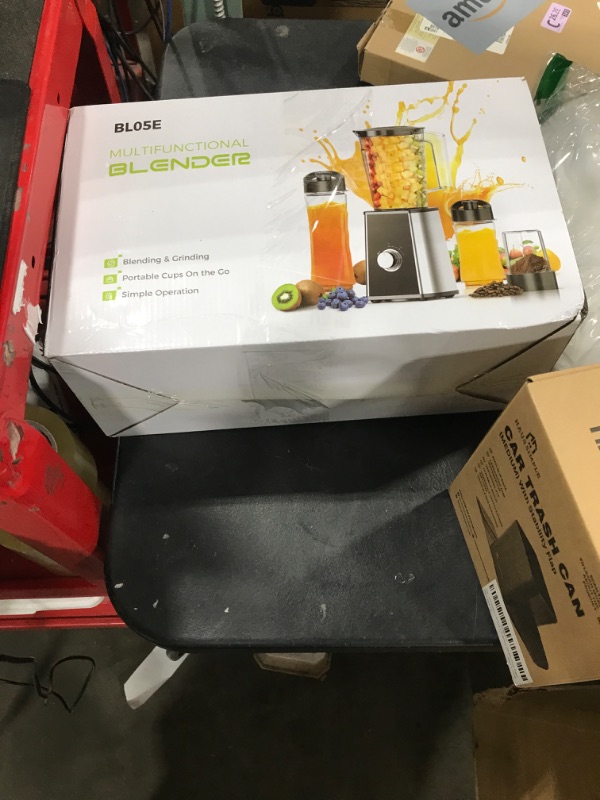 Photo 1 of Smoothie Blender, Personal Blenders for Smoothies and Shakes, Smoothies Maker and Coffee Grinder with 2 To-Go Cups, Countertop Blender for Kitchen, BPA Free