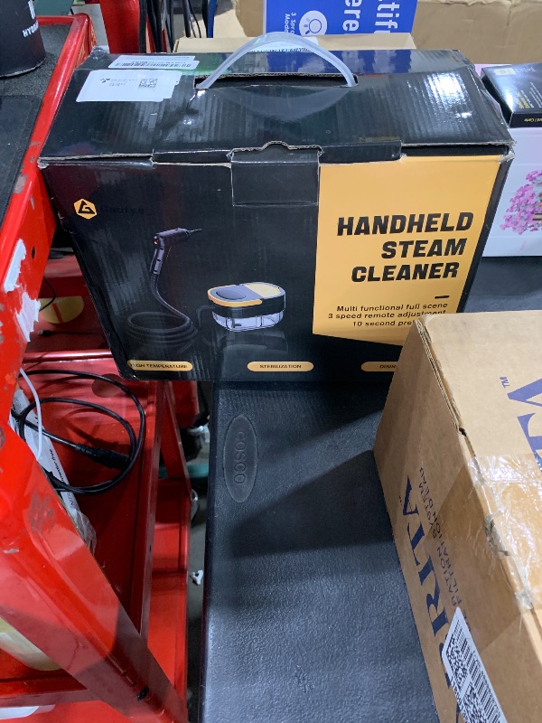 Photo 1 of Gautye Steam Cleaner, 3-Level Adjustable Handle, 15s Heat-Up, 1.69 Quarts Tank, Portable Steamer for Cleaning with 15 pcs Accessories, Steam Cleaner for Home for Dirt, Grease, Grout, Tile,Floor, Car
