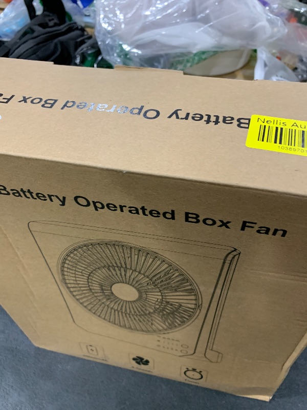 Photo 1 of ASKPULION Portable Camping Fan Rechargeable, 20000mAh Battery Operated Fan 55 Hrs Max Cooling, 210° Pivot, Cordless Table Fan with 4 speeds & 8HRS Timer for Travel Emergency Power Outage Home Office