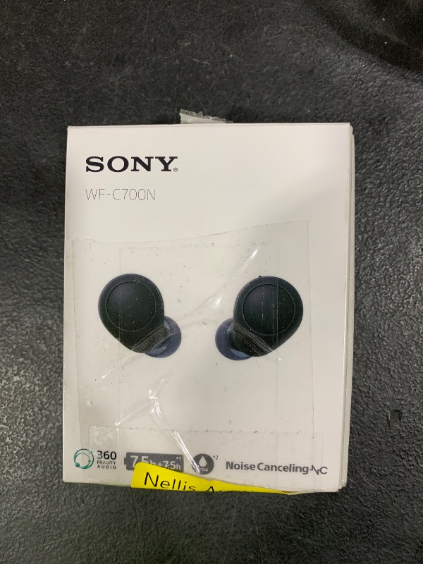 Photo 1 of Sony WF-C700N Wireless Noise-Canceling Earbuds - Bluetooth Hi-Fi Earphones with 35-Hour Battery, Water-Resistant Design, Touch Controls for Calls and Music - Premium Audio Experience, Black