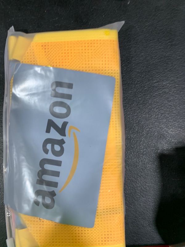 Photo 1 of MUYIZI Mesh Bag for Holding Beach Shell,Toys (Blue&Yellow&Orange 3pack) Shell Collecting Bags for Kids, for Picking Up Shells