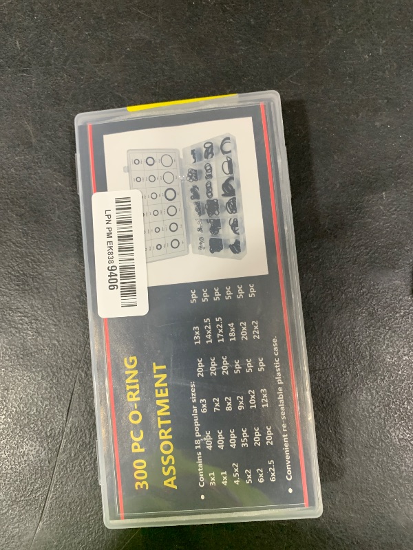 Photo 1 of 300 Pcs Rubber O-Rings Assortment Kit, 18 Sizes Nitrile Rubber O Rings Sealing Kits, for Plumbing, Faucet Tap, Automotive Repair, Mechanic, Air or Gas Connections