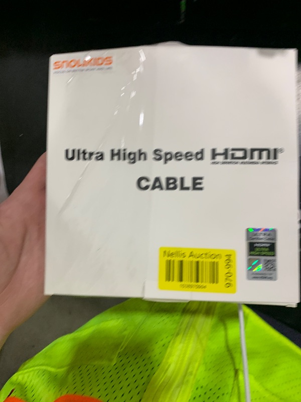 Photo 1 of Snowkids 8K Certified HDMI 2.1 Cable 10 ft, 48Gbps Ultra High-Speed HDMI Cables Cord, 10K 8K@60Hz, 4K@120Hz Compatible for TV/Laptop/Monitor/PS-5/X-box/Projector/Entertainment/Sound System & More
