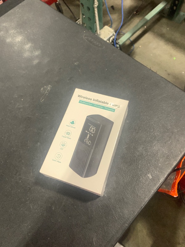 Photo 1 of Tire Inflator Portable Air Compressor, 180PSI Portable Air Compressor with with LED Light, 25000mAh & 3X Faster Inflation Air Pump for Car, Bike, Motorcycle, Ball and more