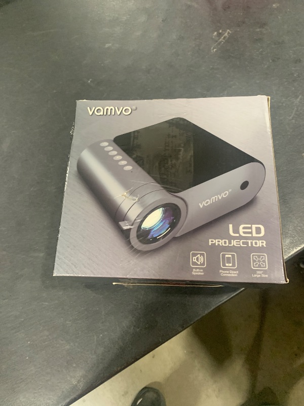 Photo 1 of vamvo Portable Projector WiFi VideoProjector 1080P 200" Portable Movie Projector, Outdoor Projectors with Stylish streamlined Design, Compatible with phone/ Tablet/ Laptop/ TV Stick/ PS4 etc.