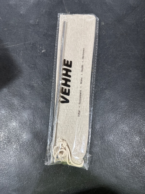 Photo 1 of VEHHE Metal Straws Stainless Steel Straws Drinking Straws Reusable - 10.5" Ultra Long 4 + 1 - W/Cleaning Brush for 20/30 Oz for Yeti RTIC SIC Ozark Trail Tumblers (2 Straight|2 Bent|1 Brush)