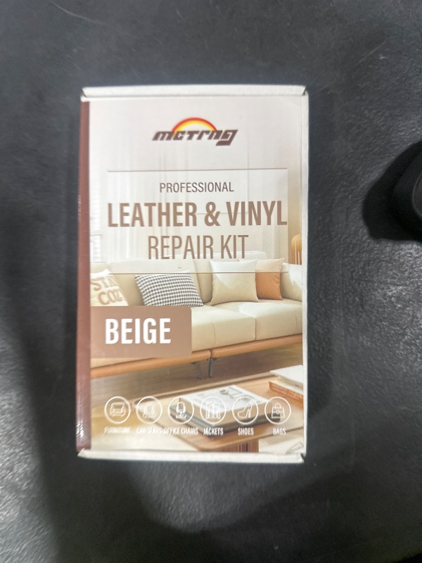 Photo 1 of White Leather Repair Kit for Furniture, Car Seats, Couch, Vinyl and Leather Repair Kit for Sofa, Jacket and Purse, Restores Faux, Artificial, Genuine Pleather & Any Material, for Scratch, Tears, Holes
