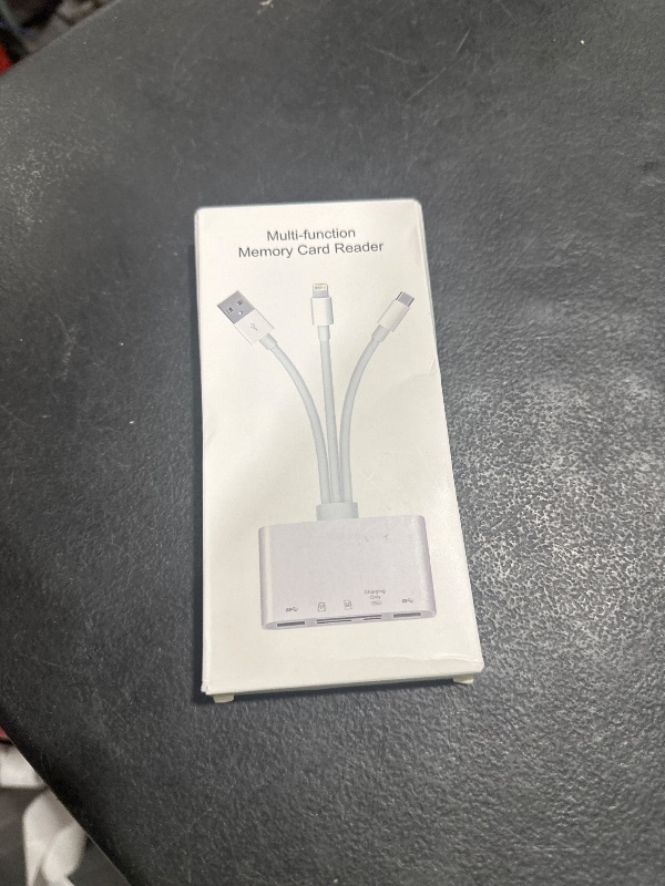 Photo 1 of 5-in-1 Memory Card Reader, USB OTG Adapter & SD Card Reader for i-Phone/i-Pad, USB C and USB A Devices with Micro SD & SD Card Slots, Supports SD/Micro SD/SDHC/SDXC/MMC