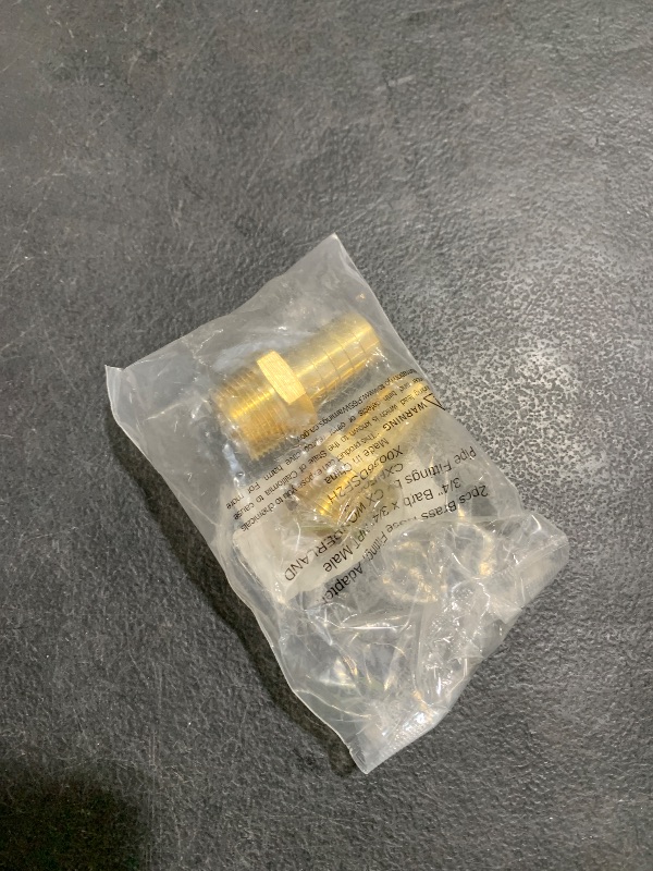 Photo 1 of 2pcs Brass Hose Barb Fitting, 3/4" Barb x 3/4" NPT Male, Adapter, NPT Male to Barb Pipe Fitting by CX WONDERLAND