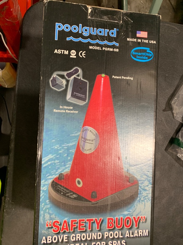 Photo 1 of Poolguard, Red PGRM-SB Safety Buoy Above Ground Pool Alarm