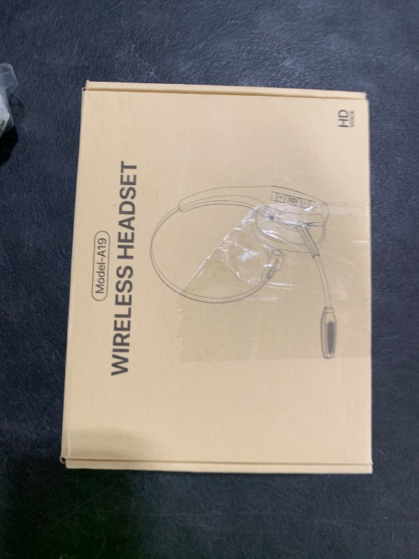 Photo 1 of Trucker Bluetooth Headset, Wireless Headset with Mic, Bluetooth Headsets with Dual Noise Cancelling Microphone & Mute Button, 55Hrs Working Time PC Headsets for Cell Phones, Computer, Truck Driver