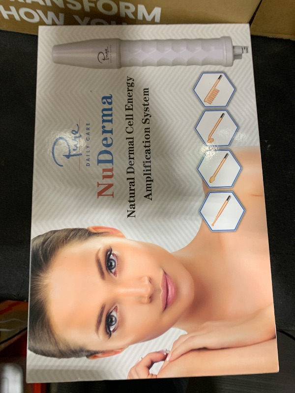 Photo 1 of Pure Daily Care NuDerma Handheld Skin Therapy Wand Machine w/Neon – Anti-Aging - Skin Tightening - Wrinkle Reducing - Dark Circles – Clarifying - Hair & Scalp Stimulator